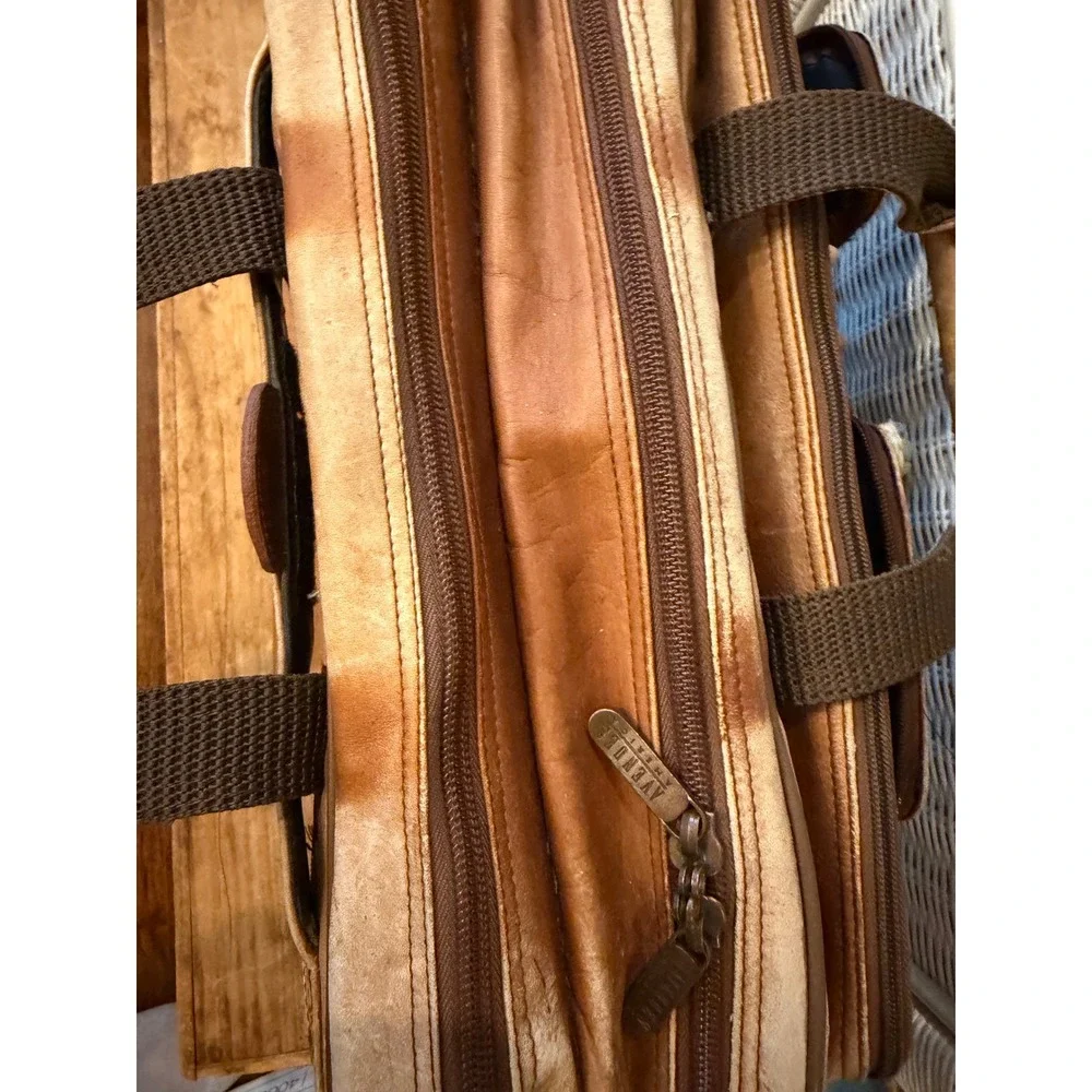 SaddlebagVintage Distressed Leather Briefcase Multi Pocket Laptop Messenger Bag